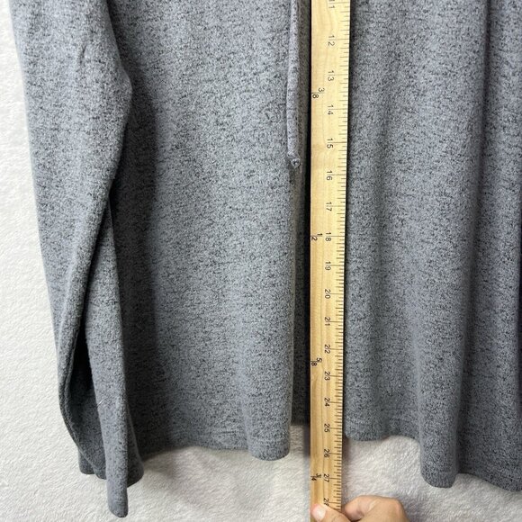 Chico’s Weekend Sweater Womens XL Gray Cowl Neck Soft Cozy Oversized Relaxed - Picture 6 of 10